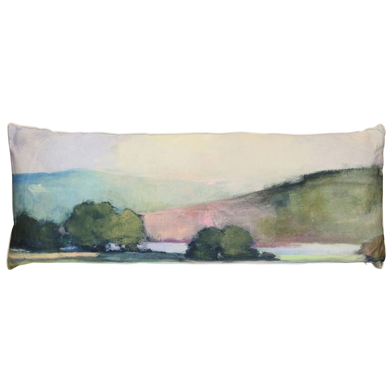 StyleCraft Tamara Day for StyleCraft Willow Grove Landscape Pillow - Multicolor - 36" x 14"
