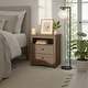 preview thumbnail 2 of 15, Prepac Fremont 2 Drawer Nightstand: Elegant Bedroom Furniture, Bedside Table with Open Shelf, Espresso