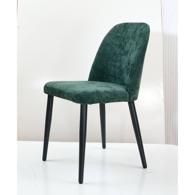 Set of 2 Fabric Identities Chair with Metal Legs, Armless Chair for Kitchen, Restaurant, Living, Meeting Room