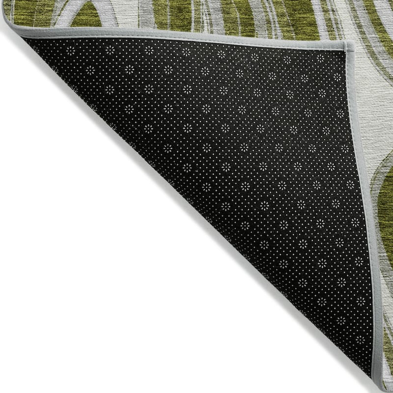 HomeRoots Abstract Transitional Rectangle Outdoor Rug
