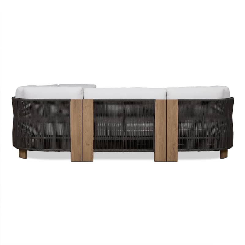 Stratton Outdoor 5-Piece Modular Sectional with Sunbrella Cushions