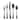 Cambridge Morgan Black 20-Piece Flatware Set