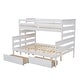 preview thumbnail 6 of 20, Twin Over Full Bunk Bed with 2 Storage Drawer and Ladder, Can Be Separated into Two Bedframe for Kids Teens Adults Bedroom