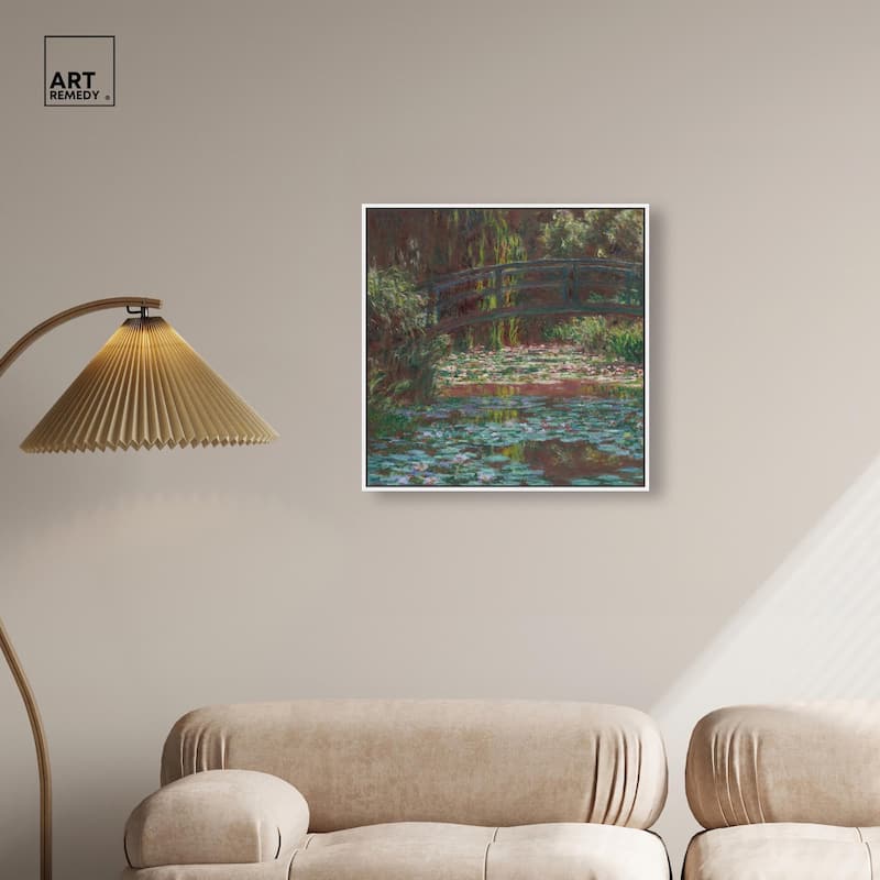 Water Lily Pond Canvas by Art Remedy