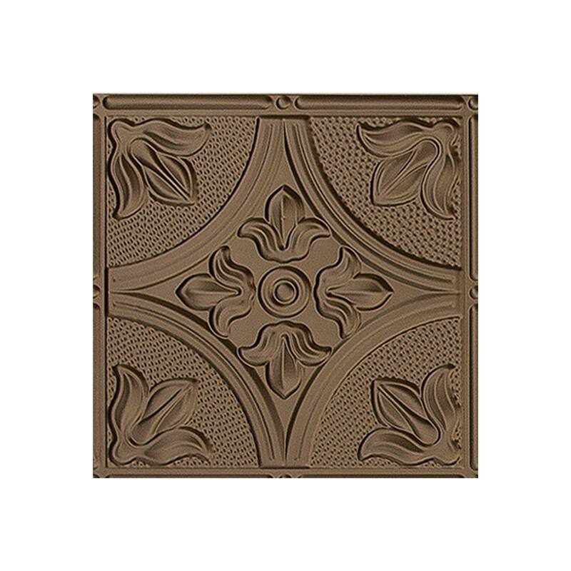 FASÄDE Traditional 2 4-foot x 8-foot PVC Wall Panel in Argent Bronze - Sample