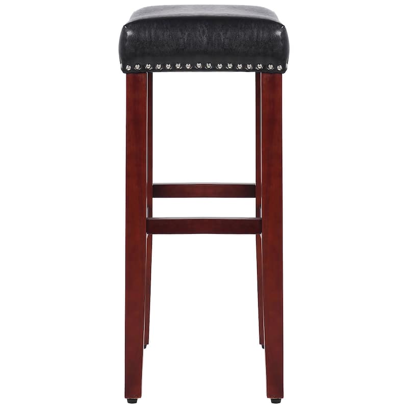 Jameson Upholstered Polyester Cherry 29 Inch Bar Stool (Set Of 2)