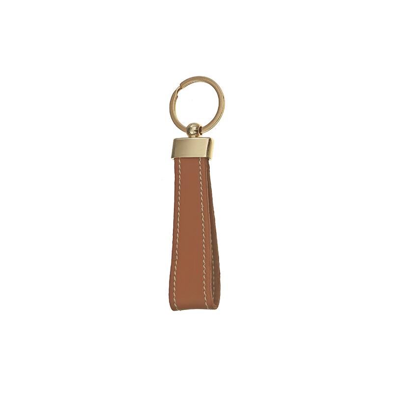 PU Leather Key Chain Tan