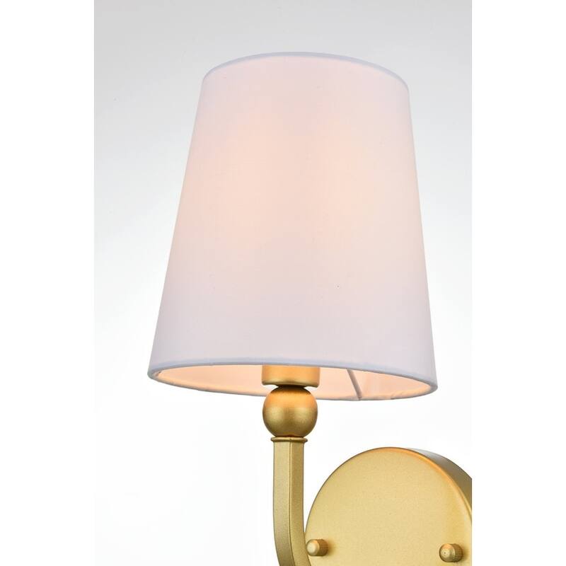 Cole 1 Light Black and Clear Bath Sconce