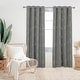 preview thumbnail 45 of 113, Deconovo Gold Line 52 Width Curtain Panel Pair (2 Panel) 52Wx108L Inch - Light Grey