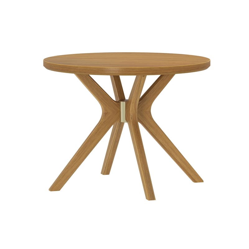 Plank and Beam Verso Cross Leg Round Dining Table - 38"
