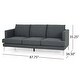preview thumbnail 7 of 19, Cason Modern 3-Seater Fabric Sofa by Christopher Knight Home - 87.75" W x 34.50" D x 35.25" H