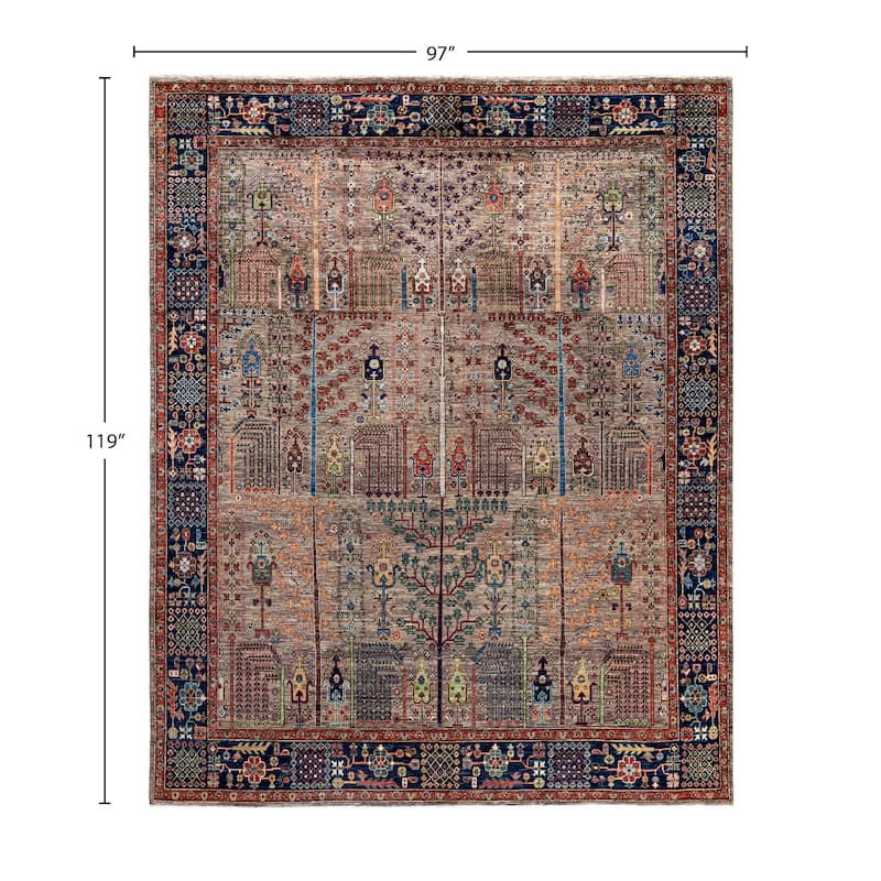 Serapi One-of-a-Kind Hand-Knotted Area Rug - Brown - 8' 1" x 9' 11"
