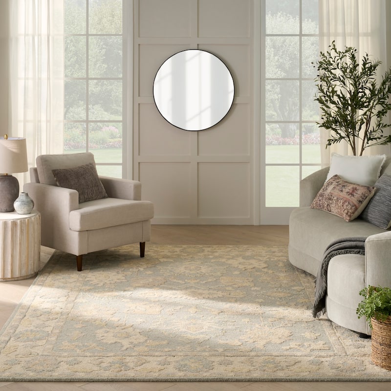 Nourison Maison Indoor only Blue Persian Area Rug