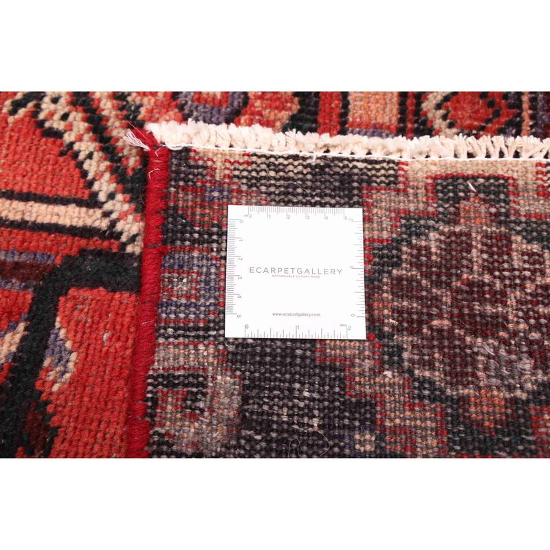 ECARPETGALLERY Hand-knotted Andelz Red Wool Rug - 4'2 x 7'2