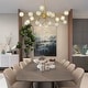 preview thumbnail 3 of 26, Modern Sputnik Chandelier Gold Glam K9 Crystal Chandelier Pendant Light