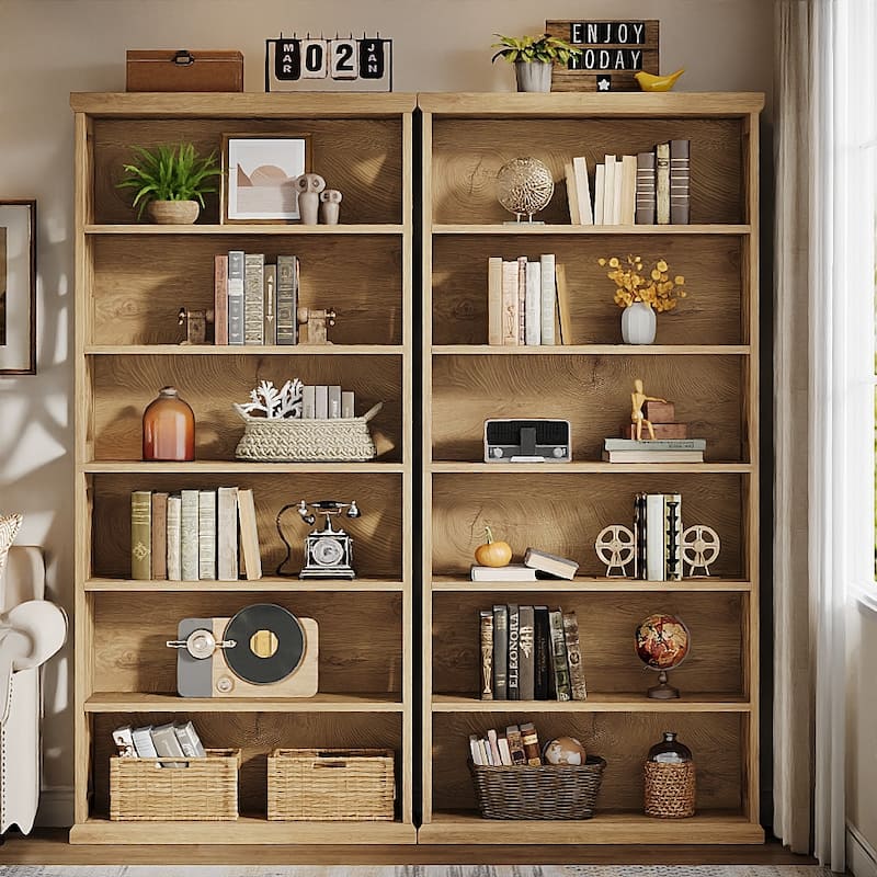 6-Tier Bookshelf, Freestanding Bookcase