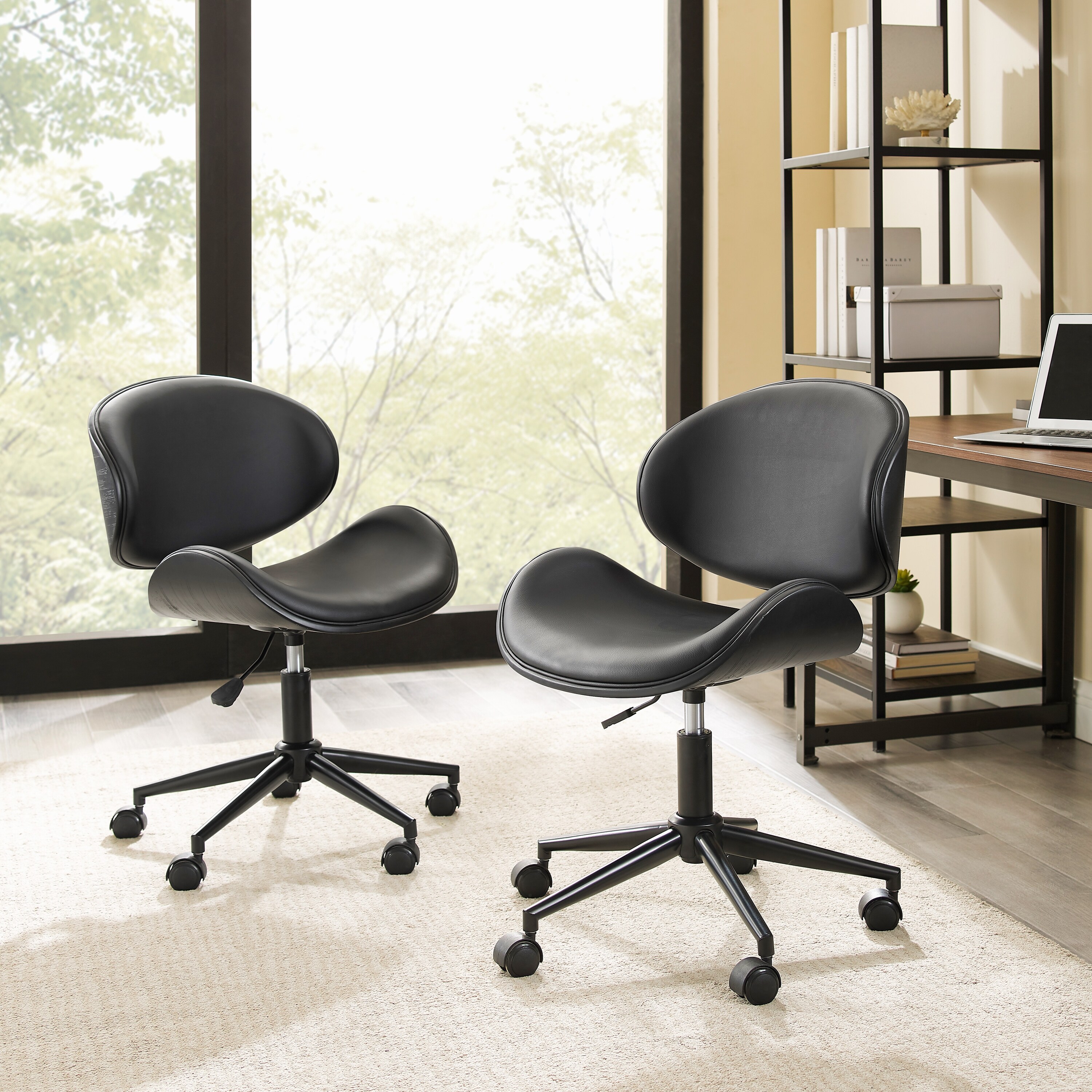 Madonna Mid-century Modern Adjustable Curved Office Chair by Corvus - On  Sale - Bed Bath & Beyond - 20882610