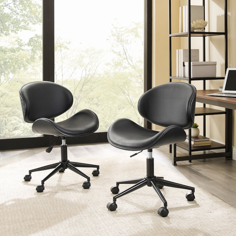 Corvus Madonna Mid-century Modern Adjustable Curved Office Chair