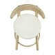 preview thumbnail 9 of 24, Christopher Knight Home - Ashley Contemporary Upholstered Round Cushion Bar Stools with Rubberwood Frame, Set of 2