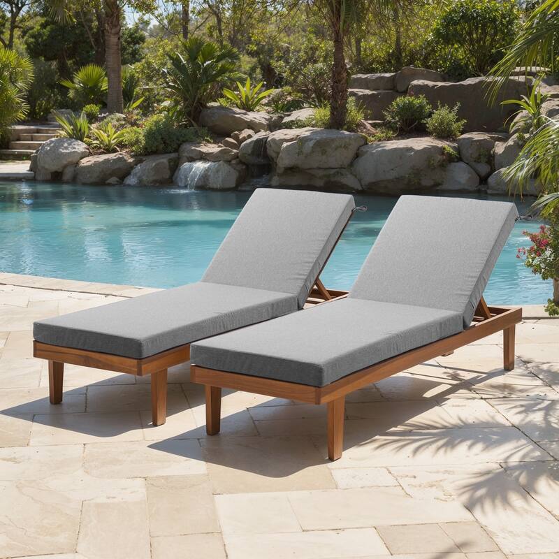 22.4 in W x 71.9 in L x 3.5 in Thickness Outdoor Chaise Lounge Replacement Cushion