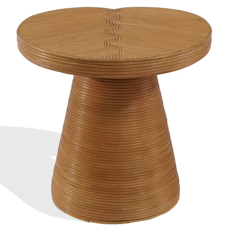 SAFAVIEH Couture Vyvianna Rattan Accent Table - 24"W x 22"D x 21"H
