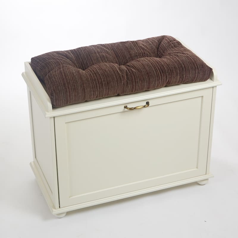 Klear Vu Non-Slip Gripper Bench Cushion - 35 x 15 - Brown