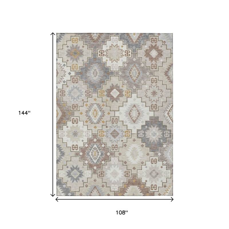 HomeRoots Southwestern Transitional Rectangle Outdoor Rug