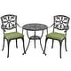preview thumbnail 21 of 20, Nuu Garden Outdoor 3-Piece Cast Aluminum Patio Set with Cushions and Umbrella Hole