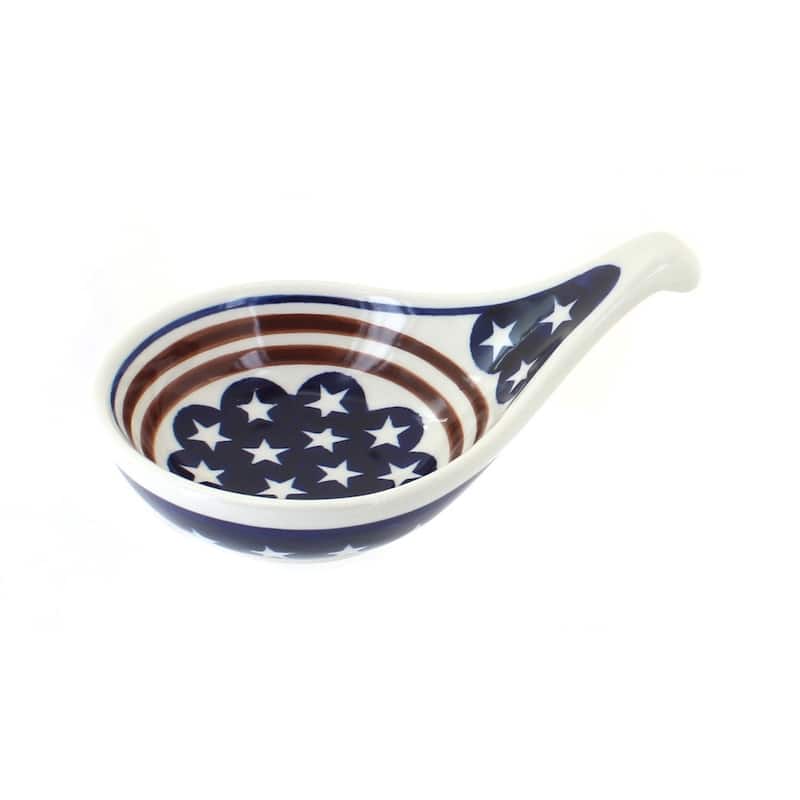 Blue Rose Polish Pottery 167 Zaklady Olive Dish