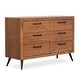 preview thumbnail 1 of 13, Evolur Stilnovo Mid Century Double Dresser Sugarcane