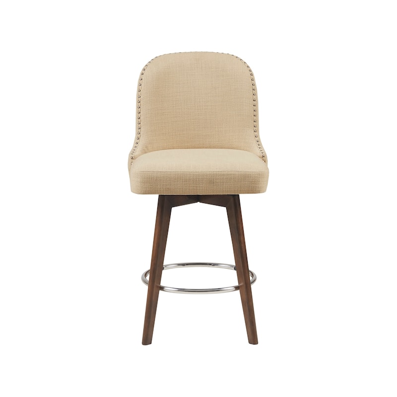 Madison Park Heyes Counter Stool with 360 degree Swivel Seat