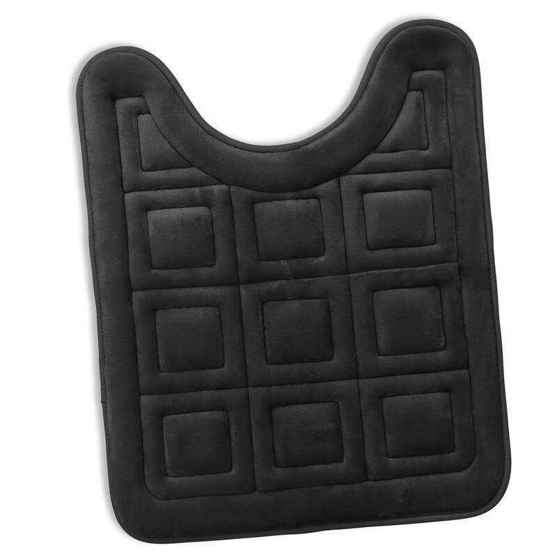 Clara Clark Ultra Soft Non Slip and Absorbent Bath Rug - Waffled Velvet Memory Foam Bath Mat