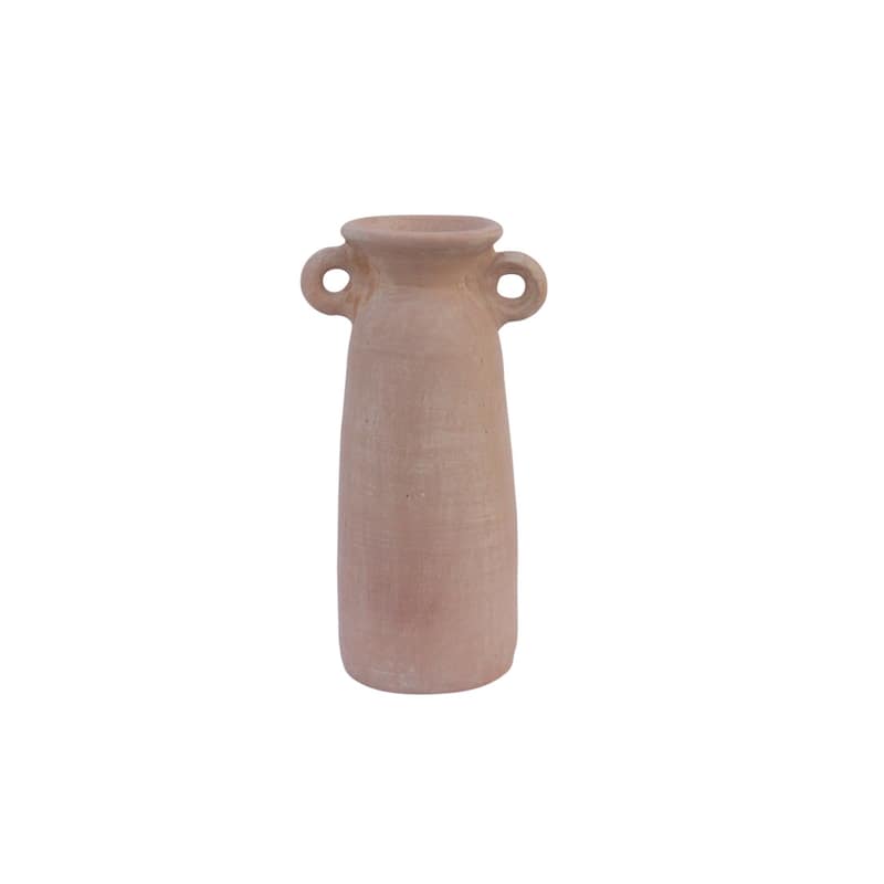 Vintage Style Terracotta Accent Vase - 13" - Brown