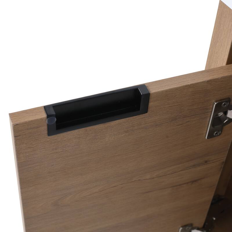 Beingnext 24"/30"/48" Bathroom Vanity with Sink, Floating Bathroom Vanity With Soft Close Door