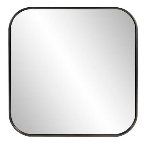 Allan Andrews Copenhagen Square Black Framed Decorative Accent Mirror - 30" x 30"