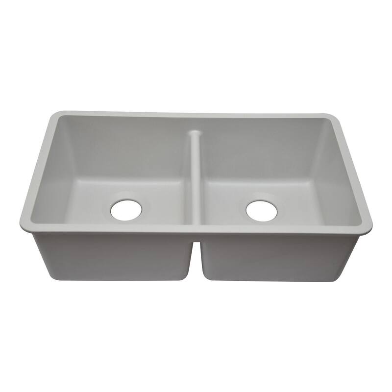 32 Inch Lexicon Platinum Quartz Composite Drop-in Undermount Galaxy White - 19" W x 32" L x 9.75" H
