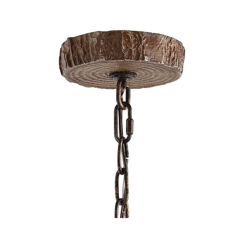 Antler 18" Adjustable Resin Antler 3-Light LED Chandelier, by JONATHAN Y