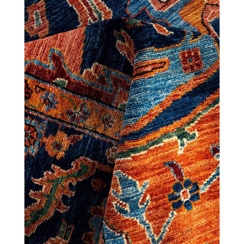 Serapi One-of-a-Kind Hand-Knotted Area Rug - Orange, 8' 11" x 11' 9" - 8' 11" x 11' 9"