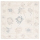 preview thumbnail 6 of 30, SAFAVIEH Handmade Abstract Cecilie Wool Rug 6' Square - Ivory/Beige - Square
