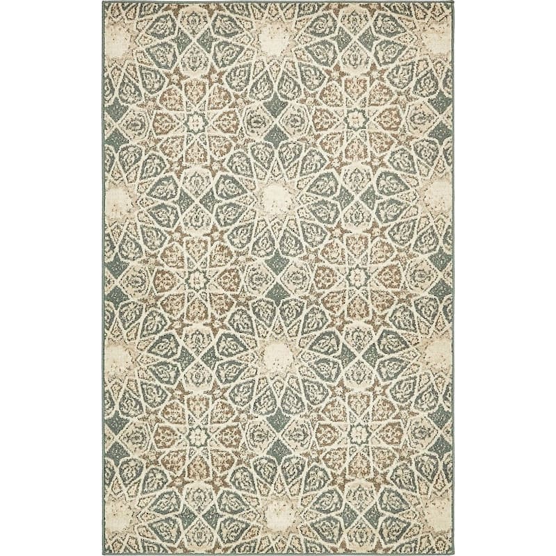 Contemporary Daisy Collection Area Rug