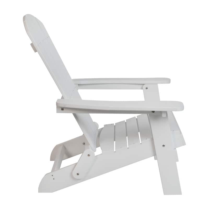 Poly-resin Folding Adirondack Indoor/Outdoor Patio Chair (Set of 4)