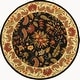 preview thumbnail 35 of 71, SAFAVIEH Handmade Chelsea Ashlyn French Country Floral Wool Rug 5'6" Round - Black - Round