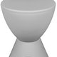 preview thumbnail 62 of 143, Boyd Round Side Table with Ribbed Design Base - Accent Hourglass End Table with Removable Lid for Living Room & Bedroom
