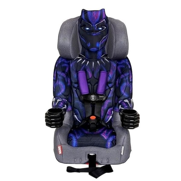slide 2 of 10, Marvel Black Panther 2-in-1 Car Seat by KidsEmbrace Purple