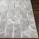 preview thumbnail 3 of 5, Ahroda Modern Geometric Hair-on-hide & Viscose Area Rug