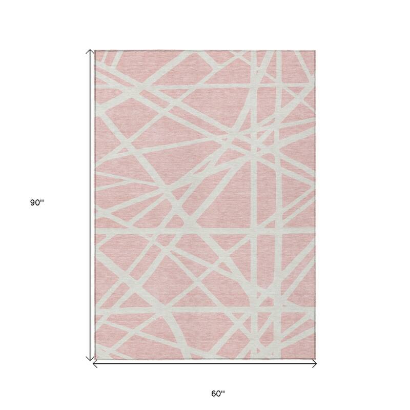 HomeRoots Geometric Transitional Rectangle Outdoor Rug