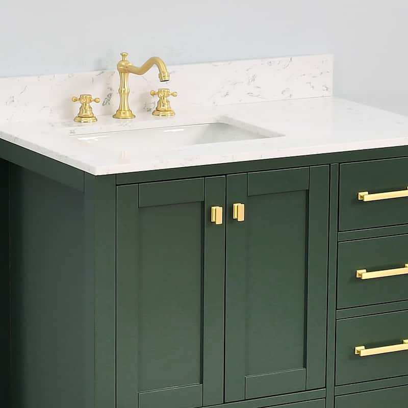 PROOX 42inch Freestanding Bathroom Vanity w Engineered Counter Top Cearmic Sink