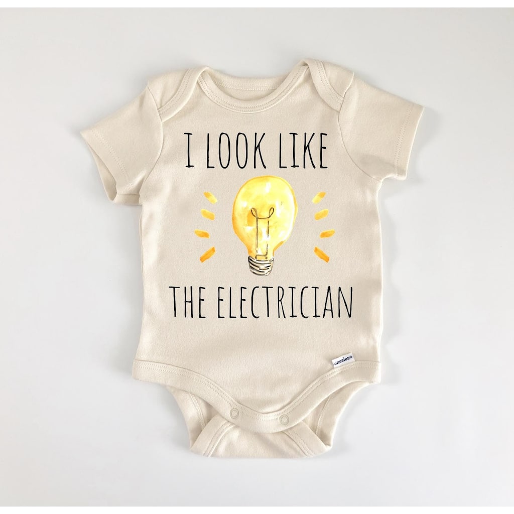 Electrician Lineman - Baby Boy Girl Clothes Infant Bodysuit Funny Cute Newborn