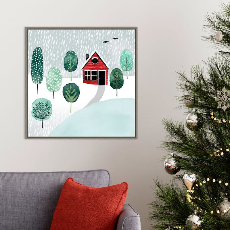 Christmastown II by Grace Popp Framed Canvas Wall Art