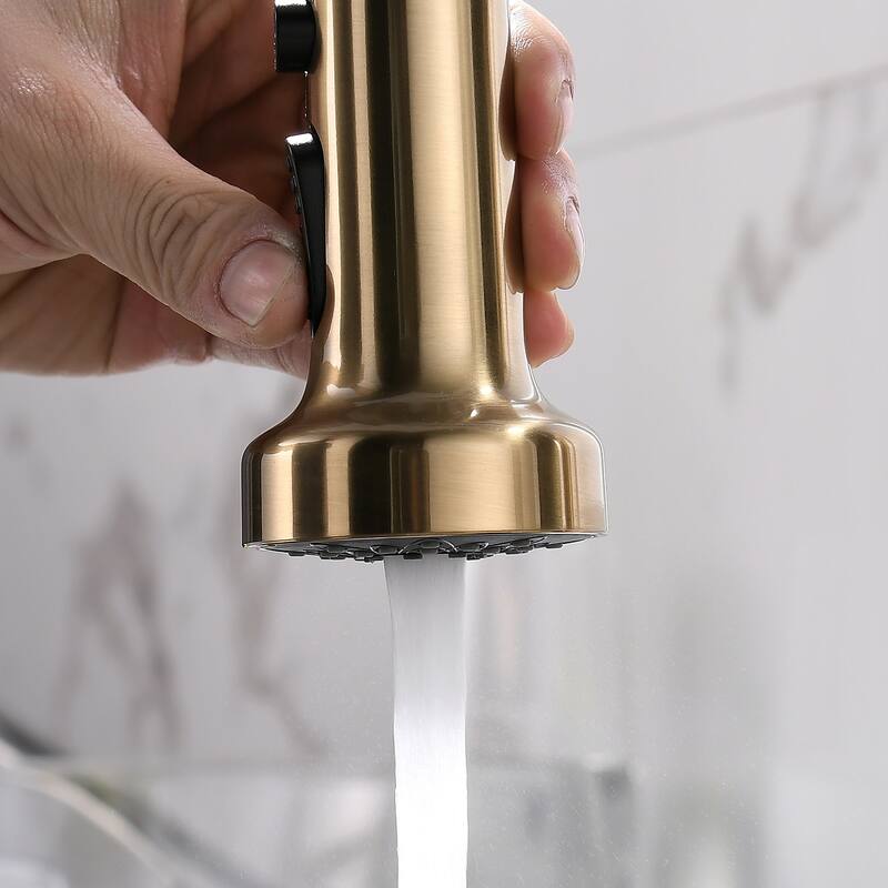 Kitchen Faucets Single Handle Pull Down Sprayer Kitchen Sink Faucet